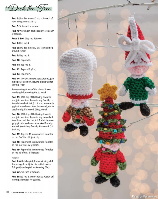Вязаные проекты крючком в журнале &laquo;Crochet World Specials - Late Autumn 2026&raquo;