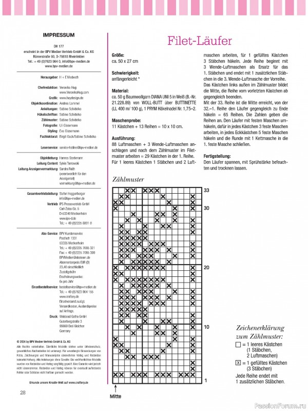 Вязаные проекты крючком в журнале «Dekoratives Hakeln №177 2024»