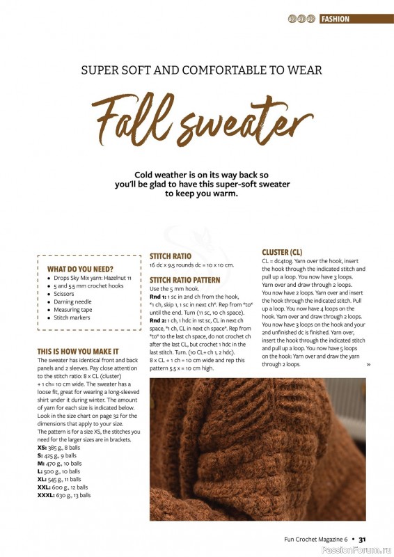 Вязаные проекты крючком в журнале «Fun Crochet Magazine №6 2022»