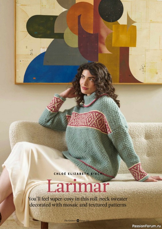 Вязаные проекты спицами в журнале &laquo;The Knitter №225 2026&raquo;