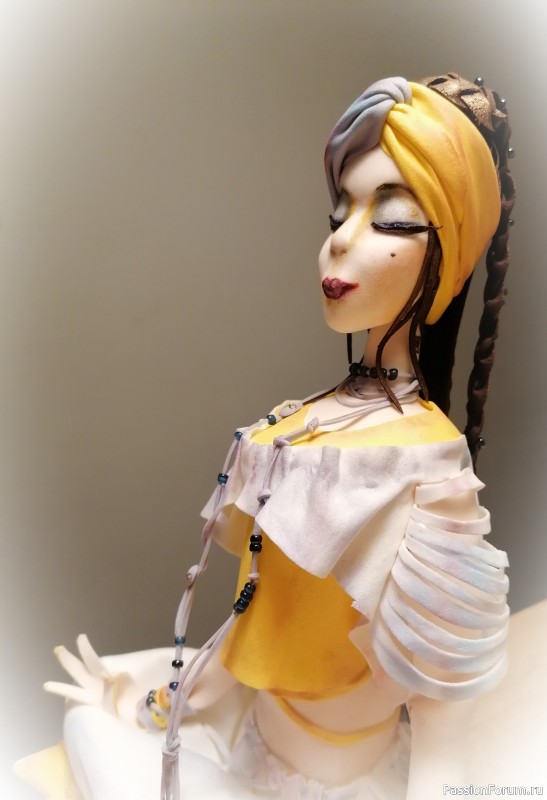 Интерьерная кукла "Медитация"