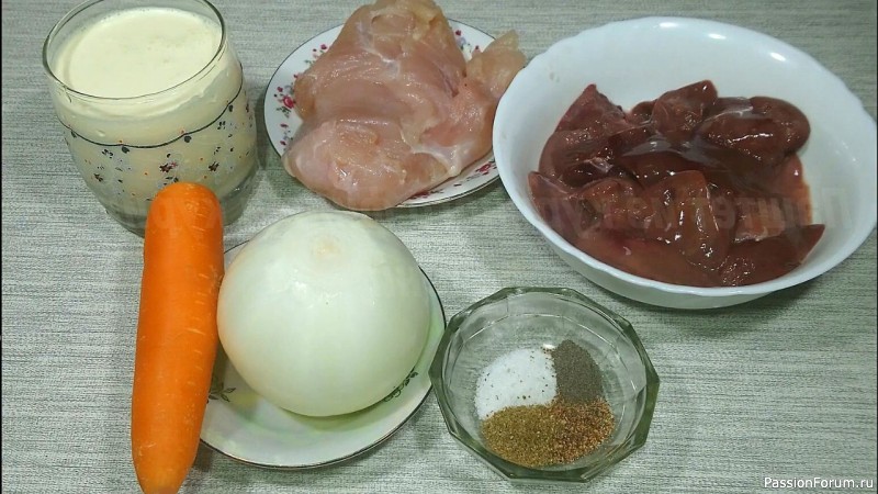 Куриный паштет из печени и куриной грудки