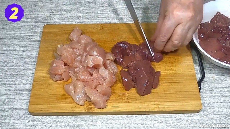 Куриный паштет из печени и куриной грудки