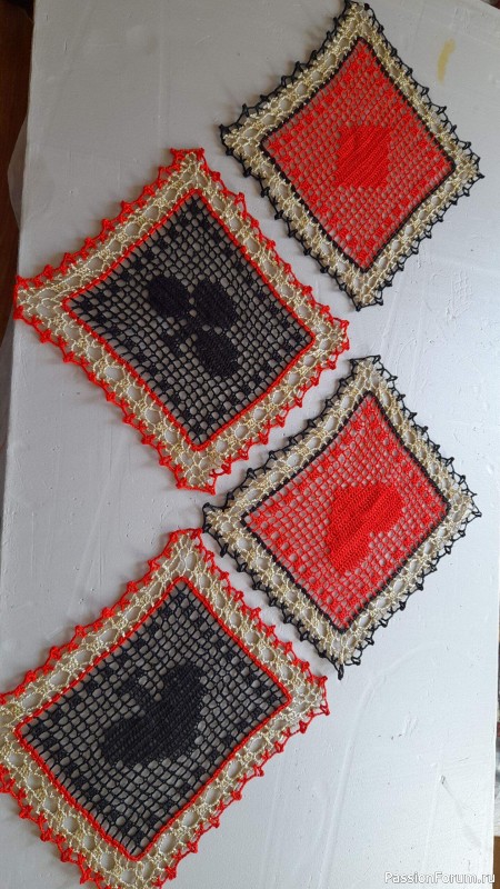 салфетки новый год крючок