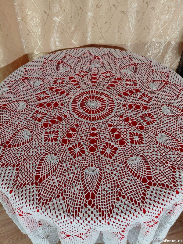 Скатерть крючком