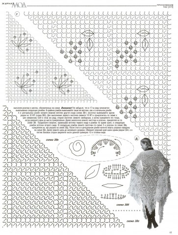 ЖУРНАЛ МОД № 575 - шраги, шали, шарфы, снуды, шали спицами и крючком