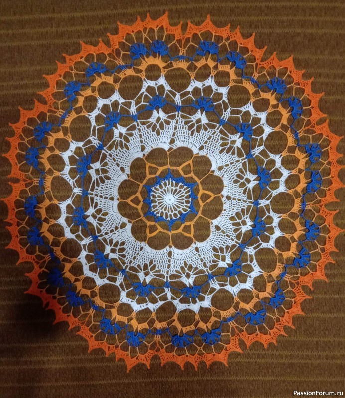 Плед крючком .