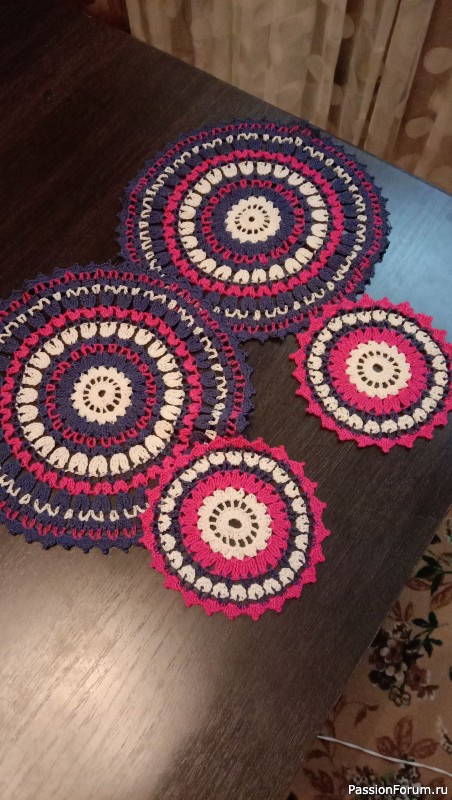 Плед крючком .