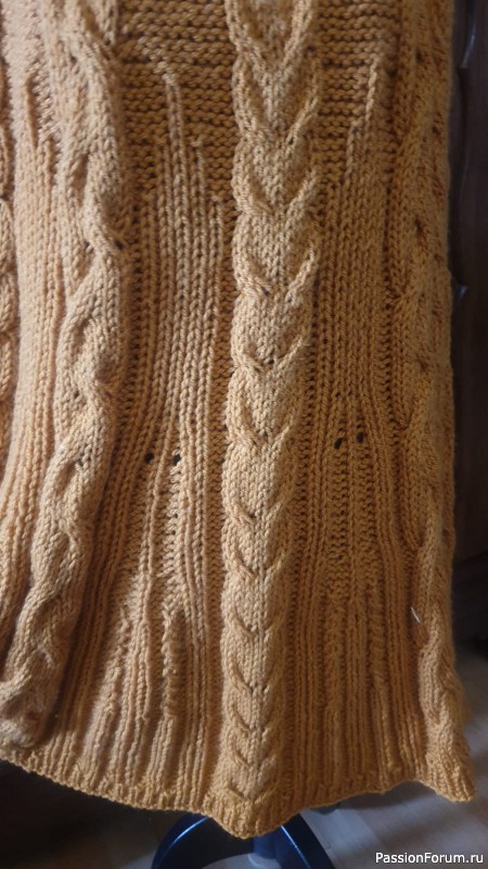 Горчичное пончо