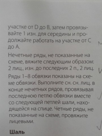 Шаль *Тончайшее кружево*. Схема и описание по просьбе