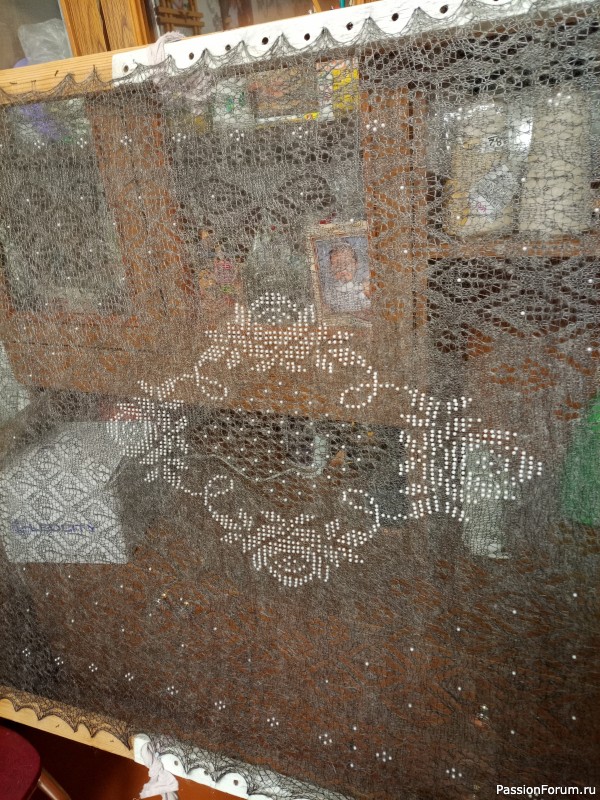 Пуховый палантин