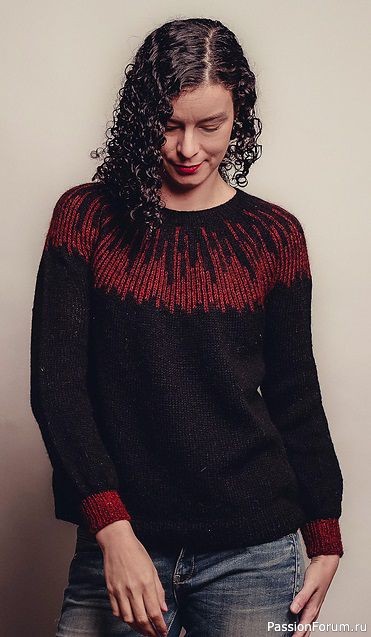 Пуловер с круглой кокеткой DRAGONNER