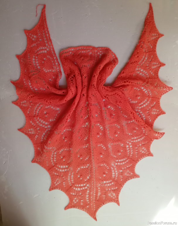 Fountain Pen Shawl (Шаль с перьевой ручкой) by Susan Pierce Lawrence в моем исполнении