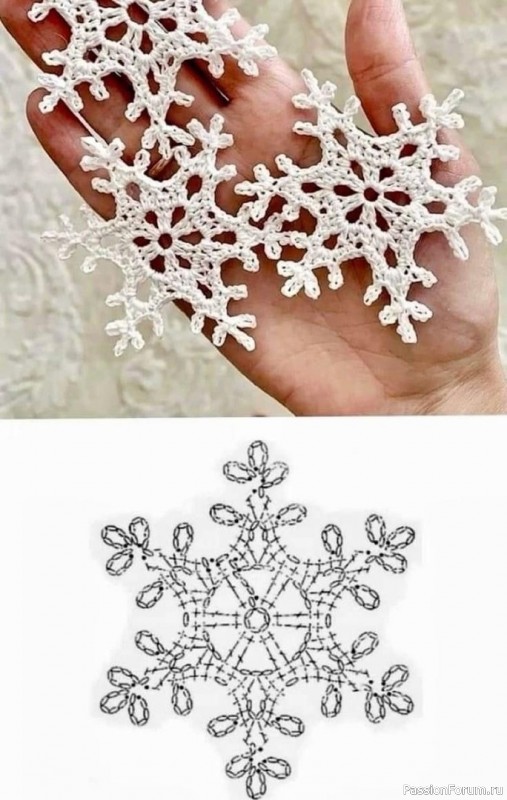 Снежинки. Схемы