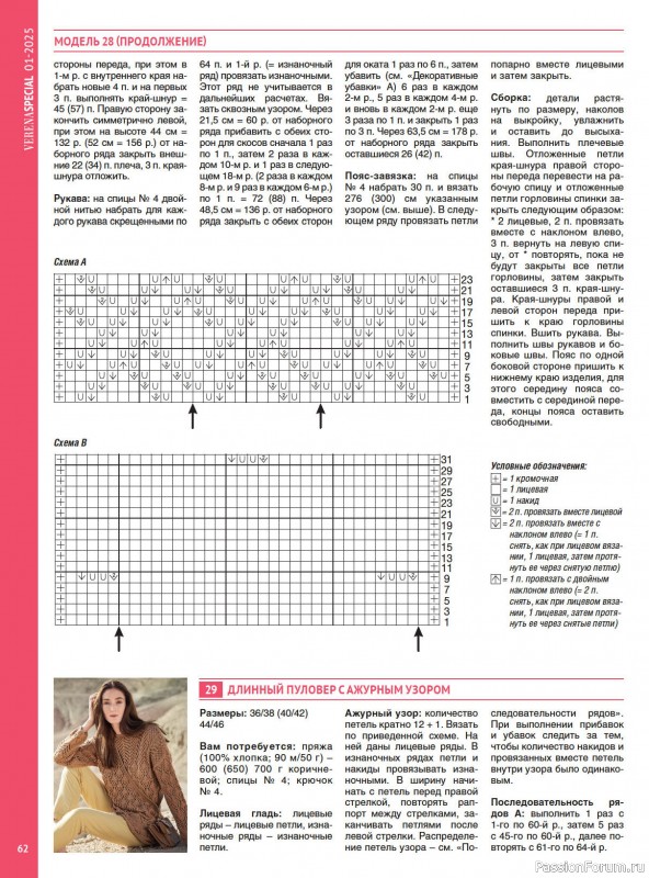 Вязаные модели в журнале VERENA. Модное вязание 1/2025