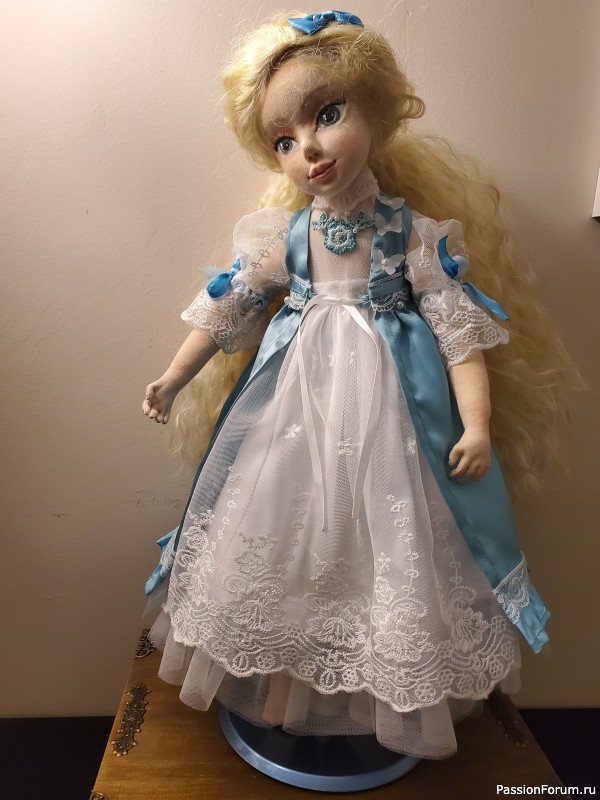 Шарнирная, текстильная кукла. Ручная работа