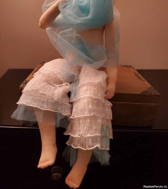 Шарнирная, текстильная кукла. Ручная работа