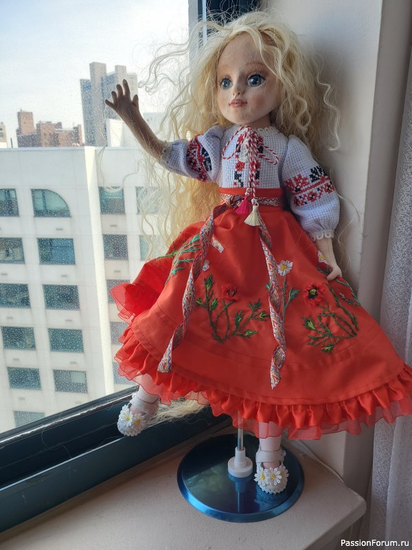 Алеся- интерьерная,текстильная шарнирная куколка гордая, красивая и любимая.