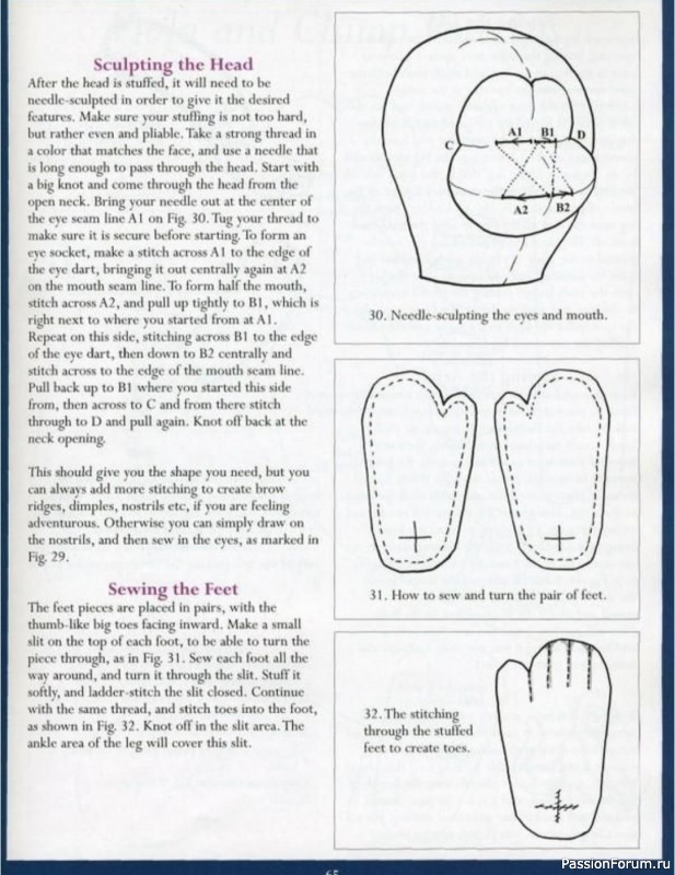 Обезьянка Бэлла, выкройка.