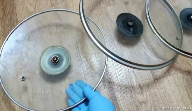 Легко отмыть стеклянные крышки
