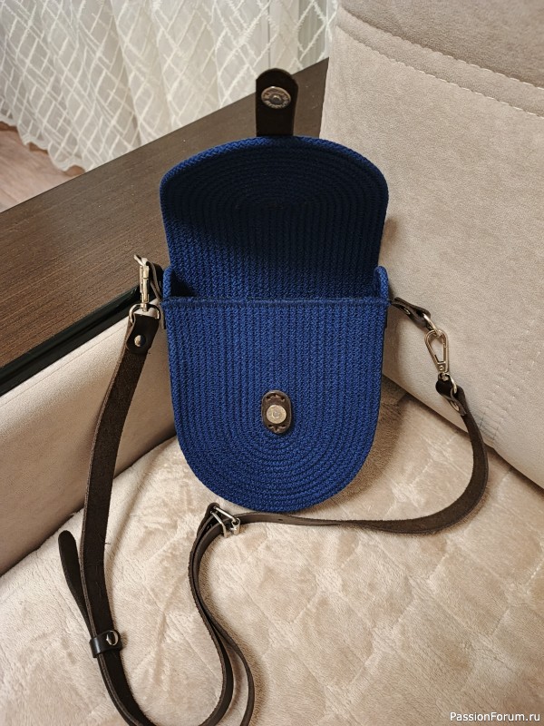 Сумка кроссбоди из хлопкового шнура