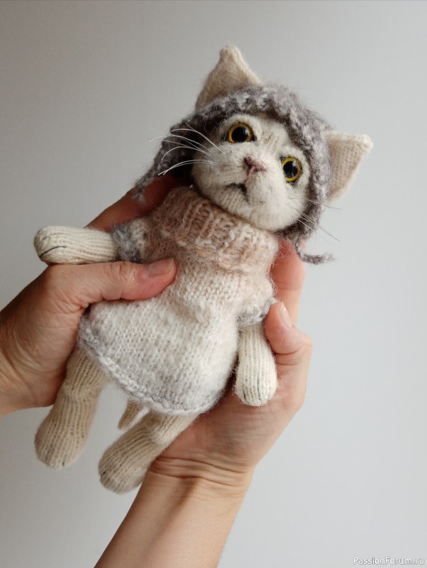 Котейка спицами