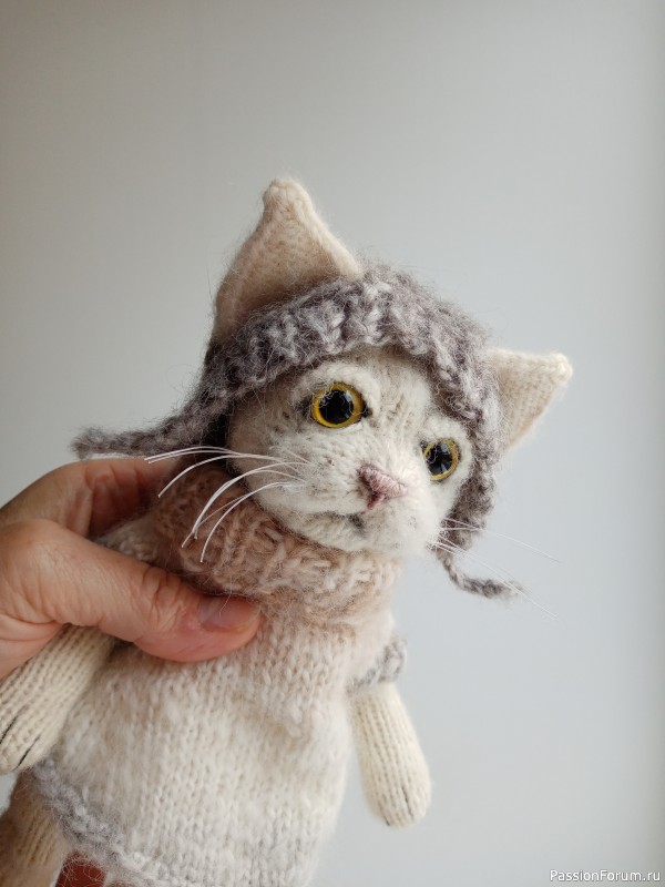 Котейка спицами
