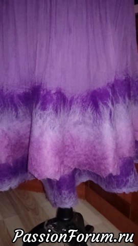 Фиолетовая Рапсодия ( ч.2) - валяная туника + юбка = костюм