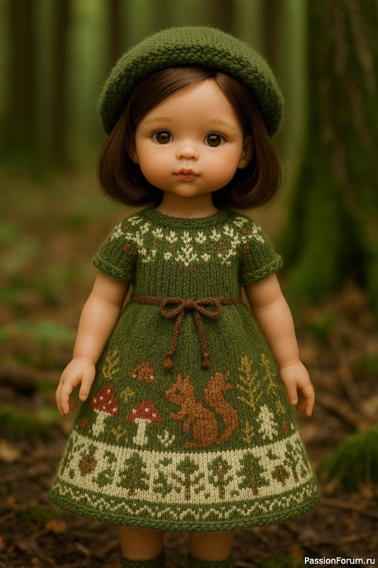 Рисую с ИИ модели костюмов для кукол