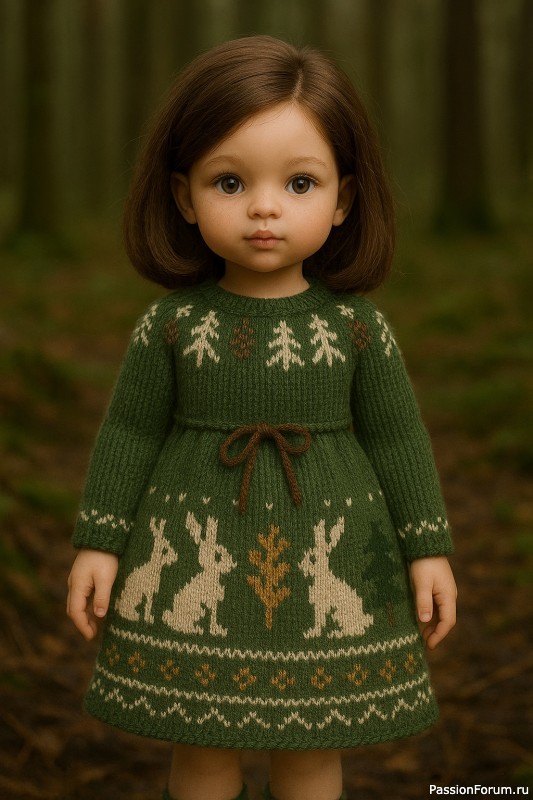 Рисую с ИИ модели костюмов для кукол