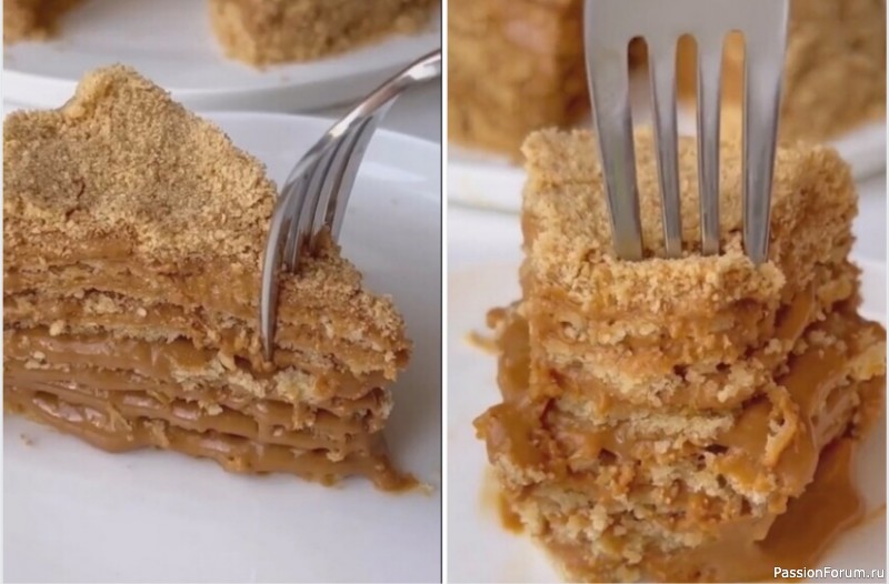 Торт "Орешек со сгущёнкой"