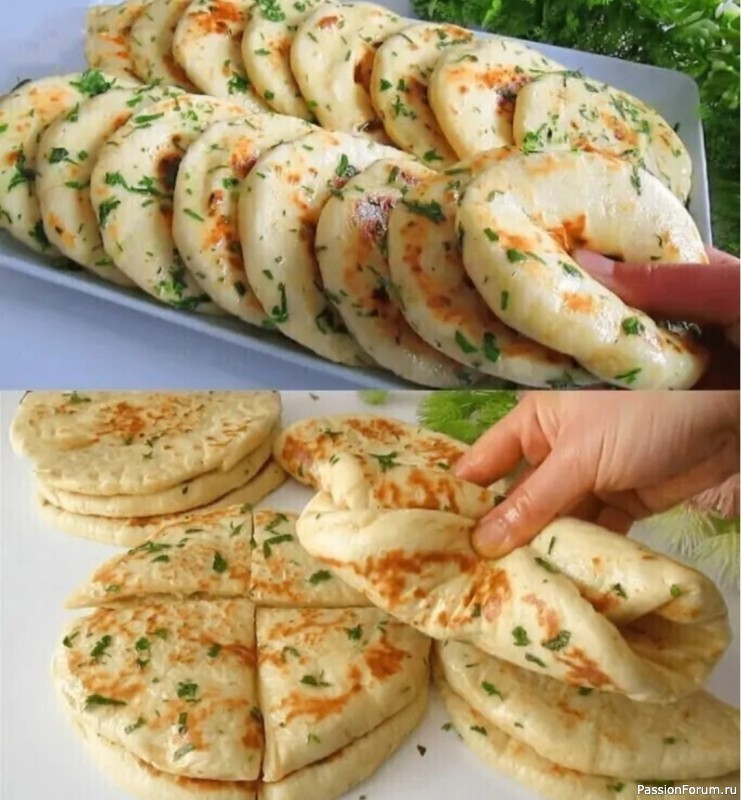 Быстрые и ароматные чесночные лепешки