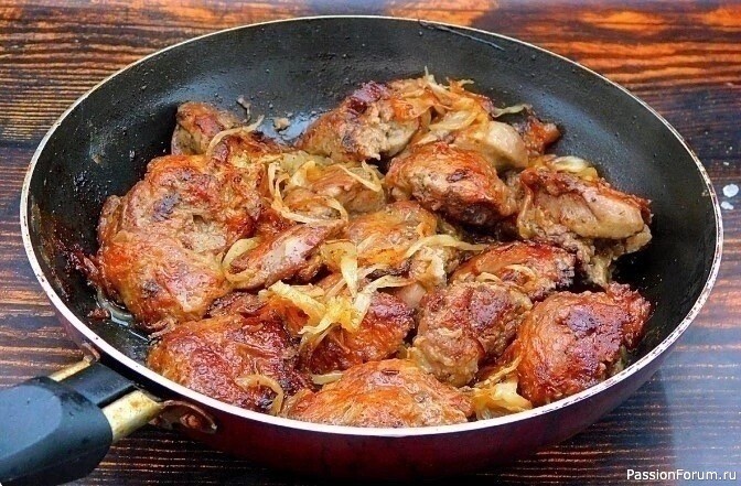 Жаренная куриная печень, маринованная в кляре