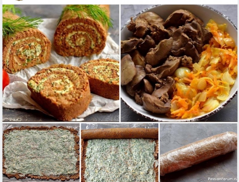 Печеночный рулет с маслом Печеночный рулет с маслом