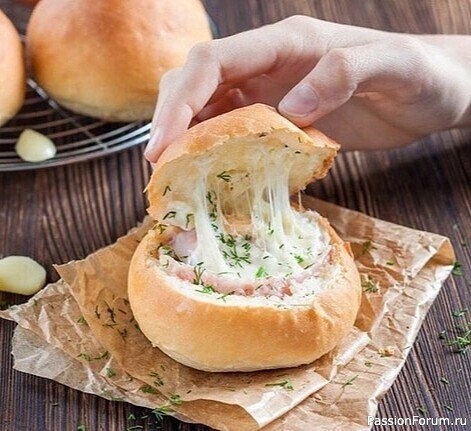 Яичница в булочке