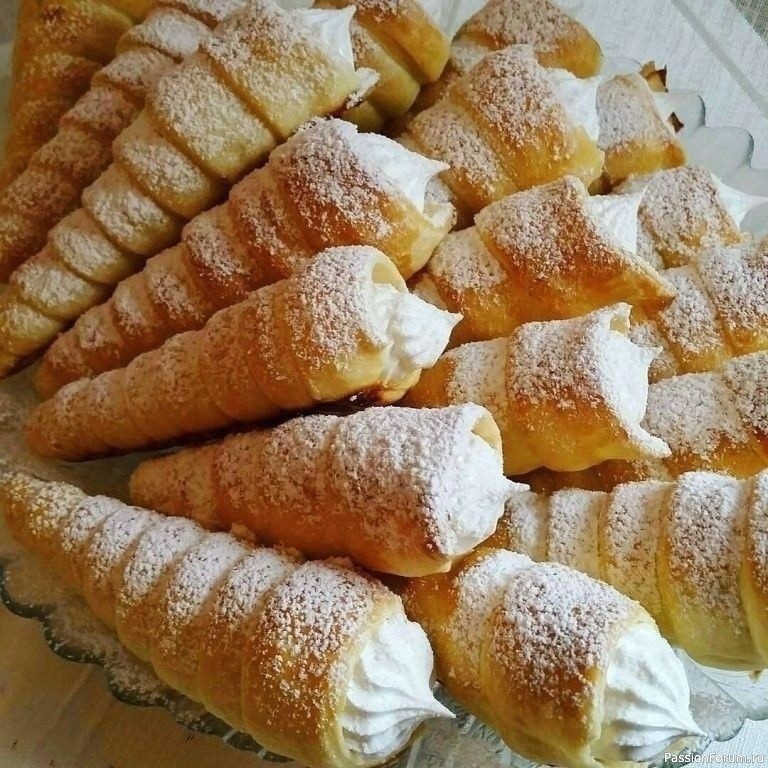 Трубочки со сливочным кремом-мороженое