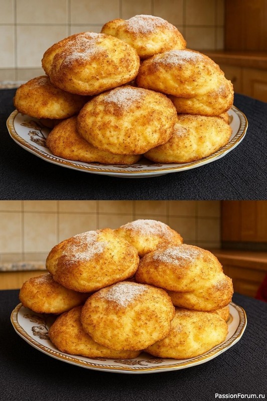 Творожно-яблочное печенье