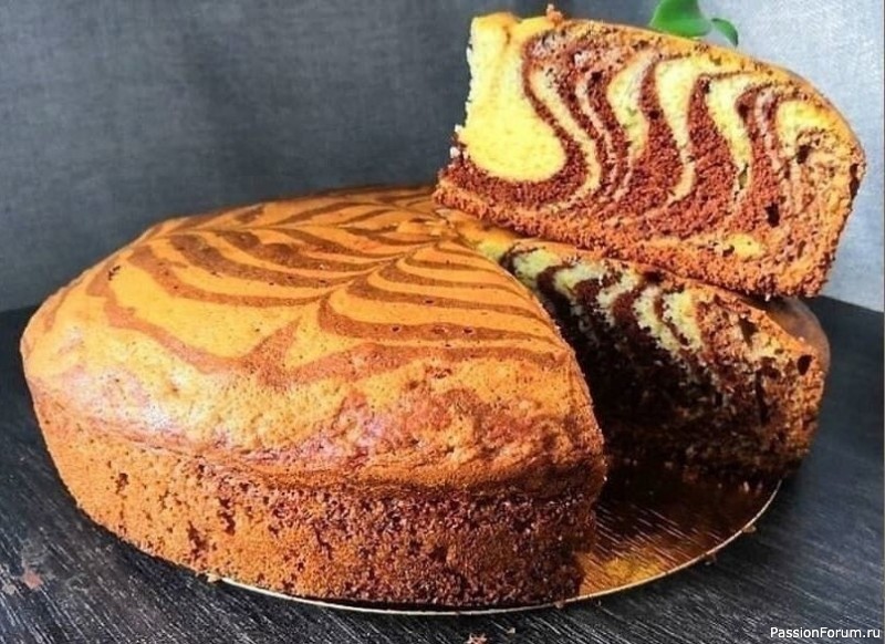 Пирог "Зебра"