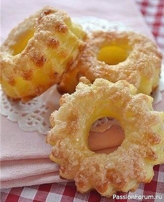 Хрустящие творожные кольца