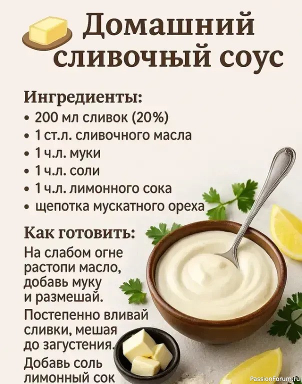 Домашние соусы, которые всегда получаются