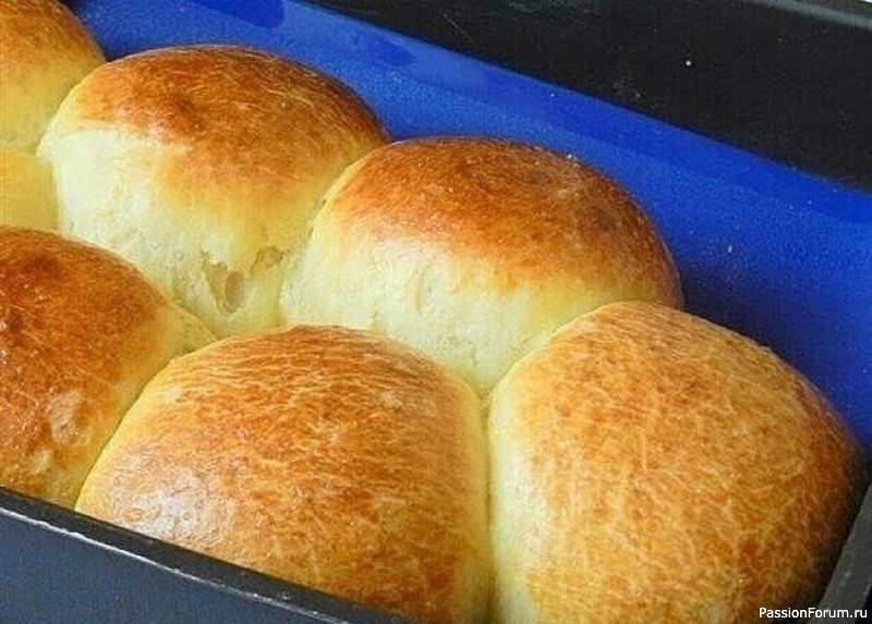 Пышные творожные булочки