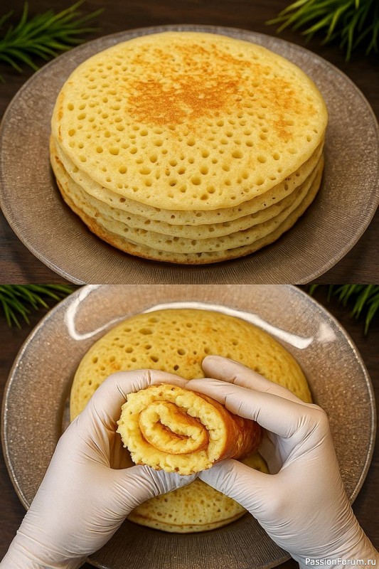 Воздушные марокканские блинчики