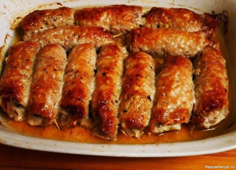 Мясные пальчики с грибами Мясные пальчики с грибами