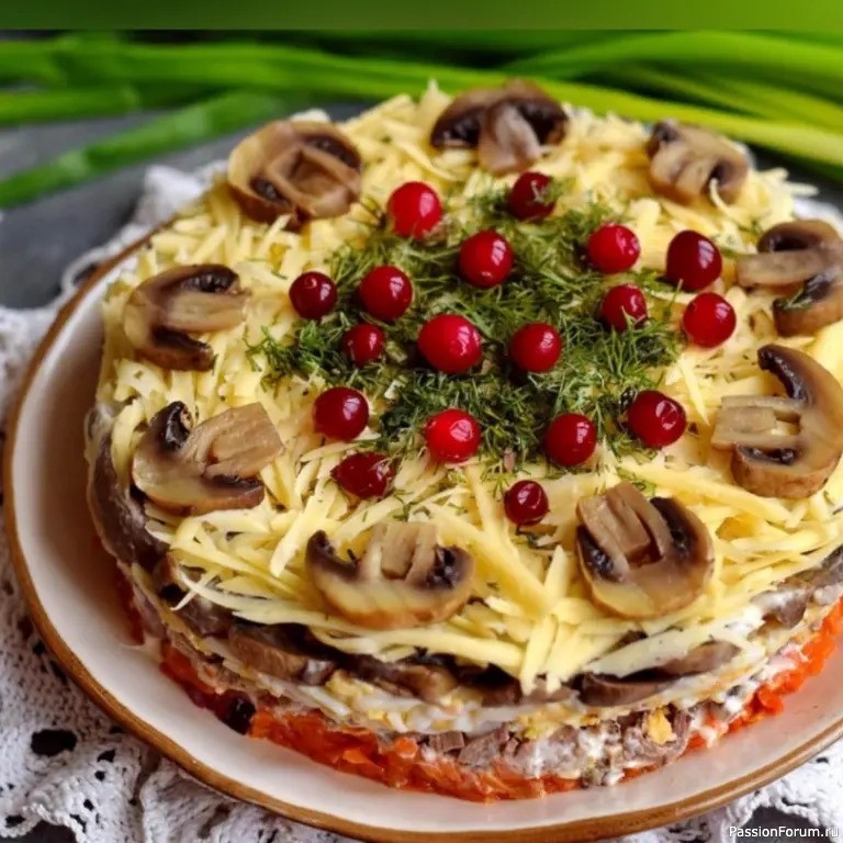 Салат "Грибной хоровод"