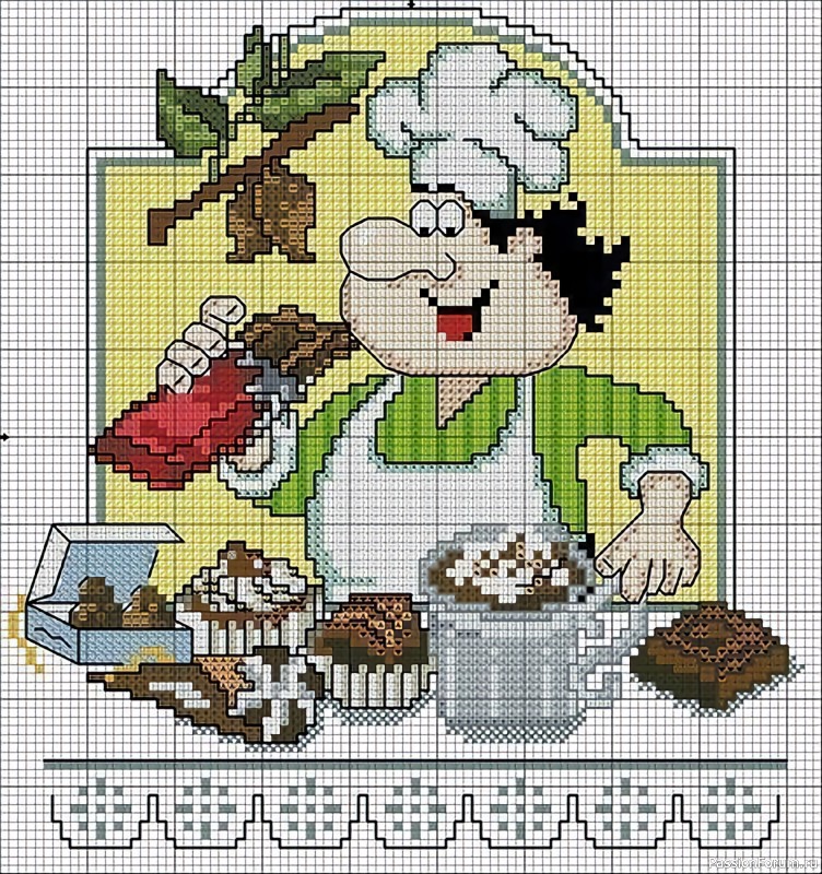 Вышивки для кухни. Схемы