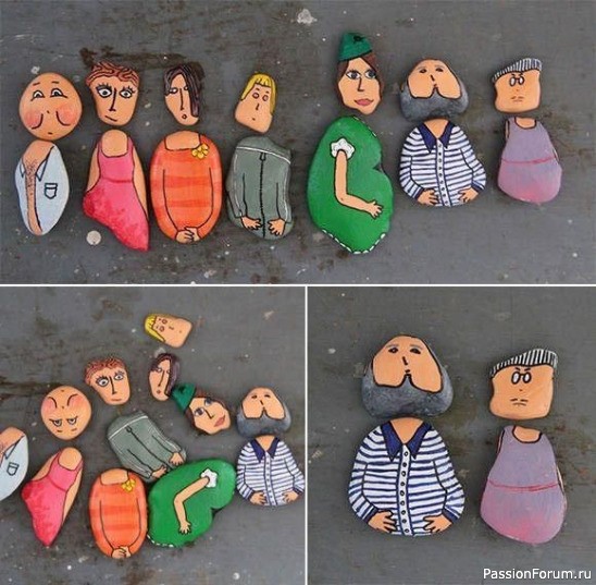 Роспись на камнях - интересные идеи