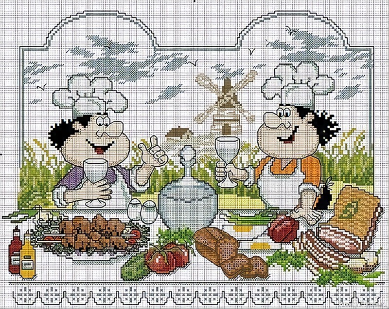 Вышивки для кухни. Схемы