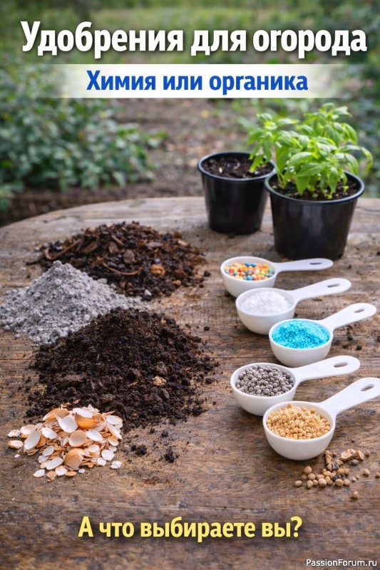 Дачникам. Удобрения для огорода Химия или органика
