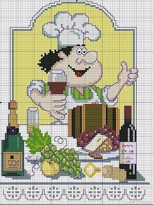 Вышивки для кухни. Схемы