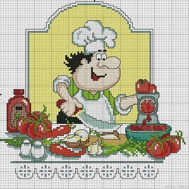 Вышивки для кухни. Схемы